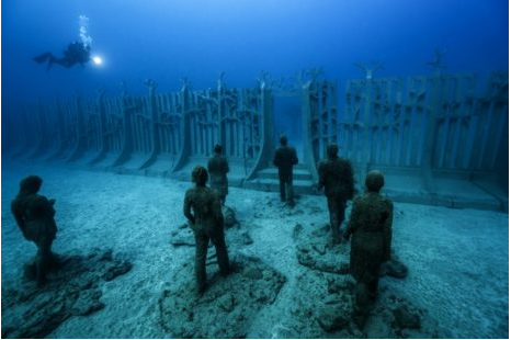 圖4  Museo Atlantico (來源: Underwater Sculpture by Jason deCaires Taylor)
